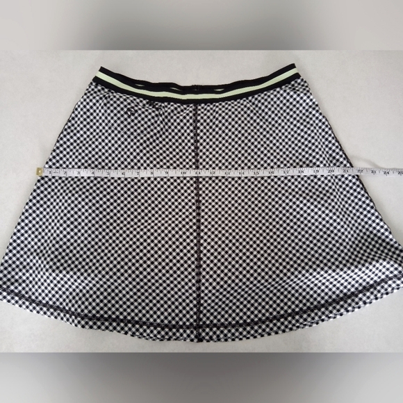 Talbots/ Stylish Black and White Checkered Skort/ Size US M - Picture 4 of 9